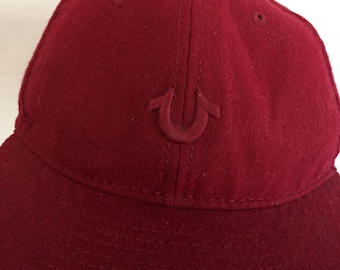Vintage True Religion Wool Cap Rare Streetwear Embroidered Logo