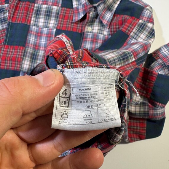 Vintage Ben Sherman Patchwork Button Down Shirt A… - image 4