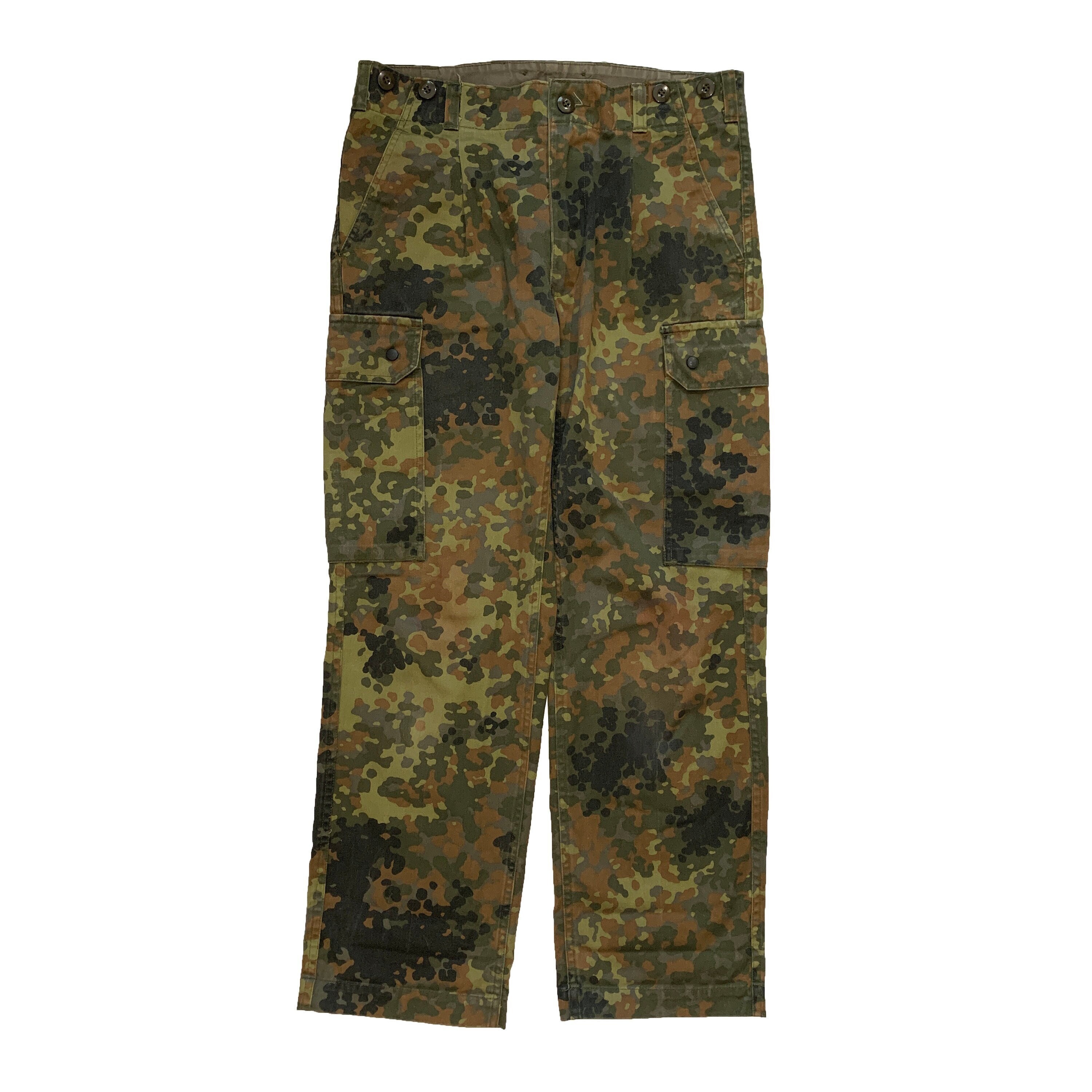 Vintage 90s Camo Cargo Pants Retro Flecktarn German