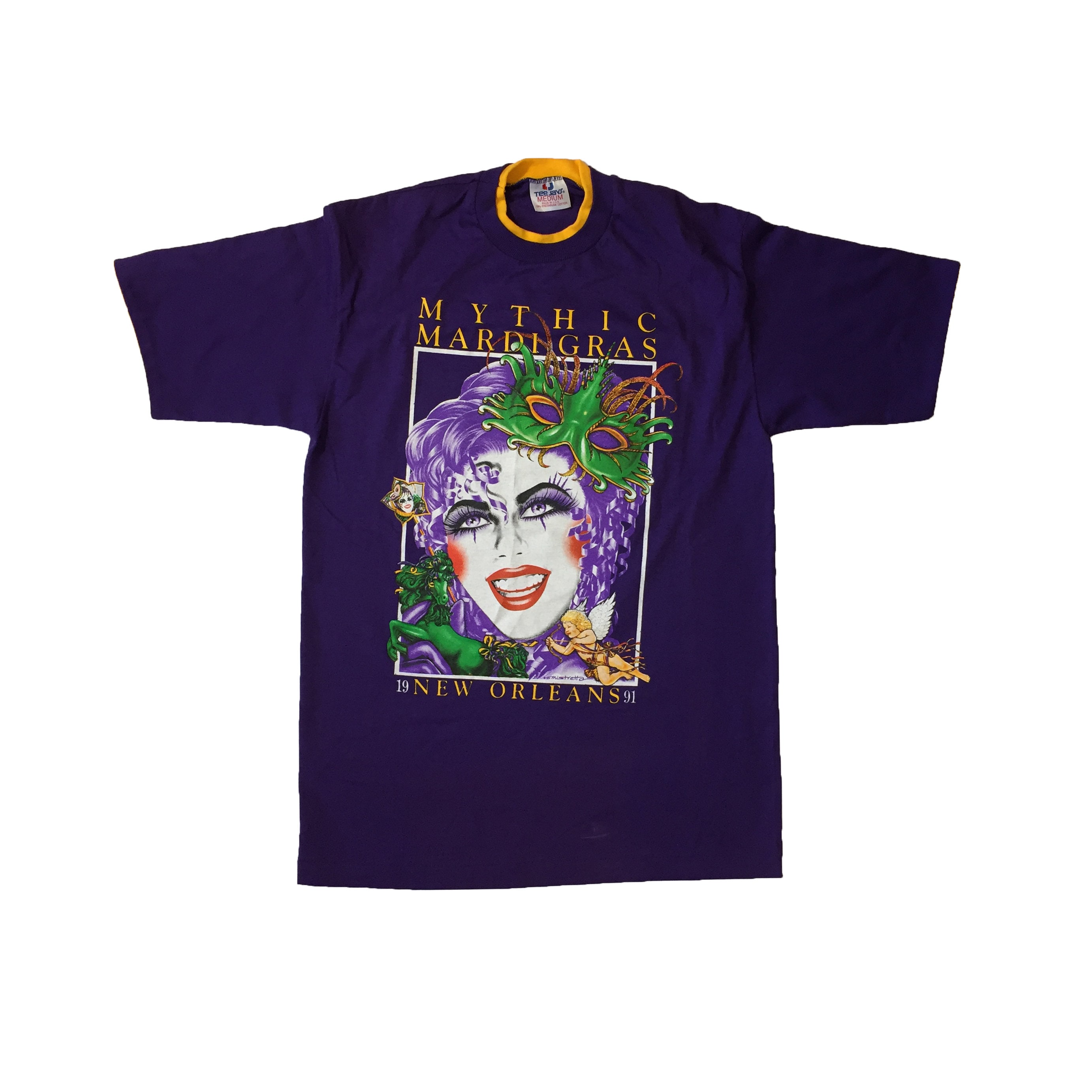ヴィンテージ 1991 ミシック マルディグラ ニューオーリンズ Tシャツ 