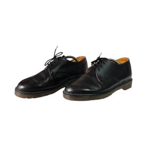 Vintage 1979 Dr. Martens 1461 Boots Rare Authentic Made in England Black Leather Shoes Mismatched Pair Different Sizes UK 6 / 7