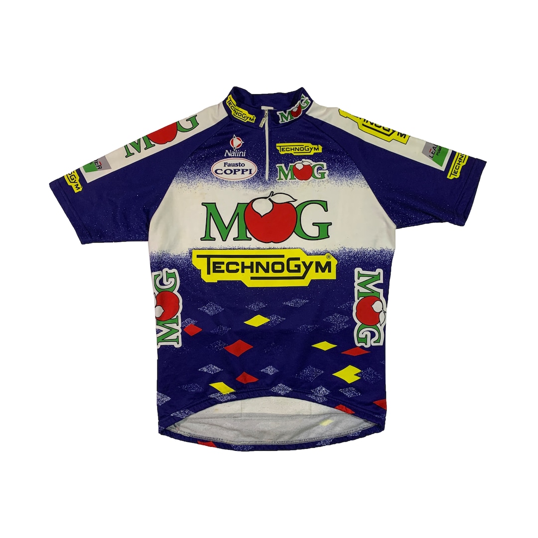 Maillot vélo Nalini Mog Technogym vintage rétro bike homme shirt taille