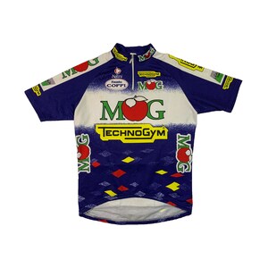Maillot Cyclisme Nalini MOG TechnoGym – Taille 6 – Bleu/blanc – Occasion
