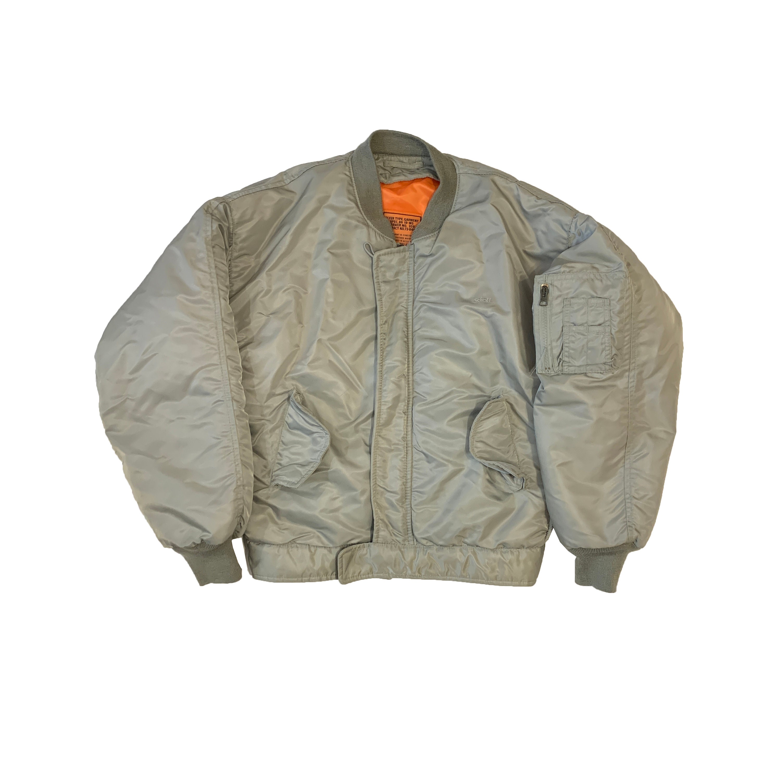 Schott MA-1 90's Fit Bomber Jacket - Navy AIR90RS-NV