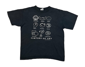Vintage 90s History of Art T-shirt / Artwork / Popart / Rare / OG
