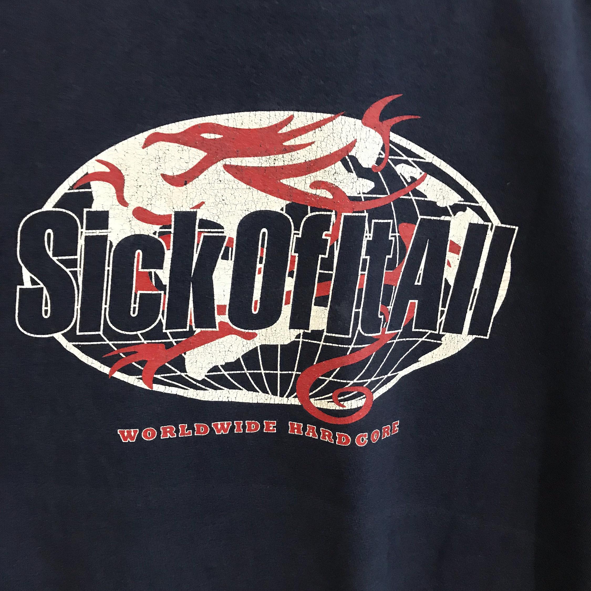 Vintage 90s Sick of It All Worldwide Hardcore T-shirt