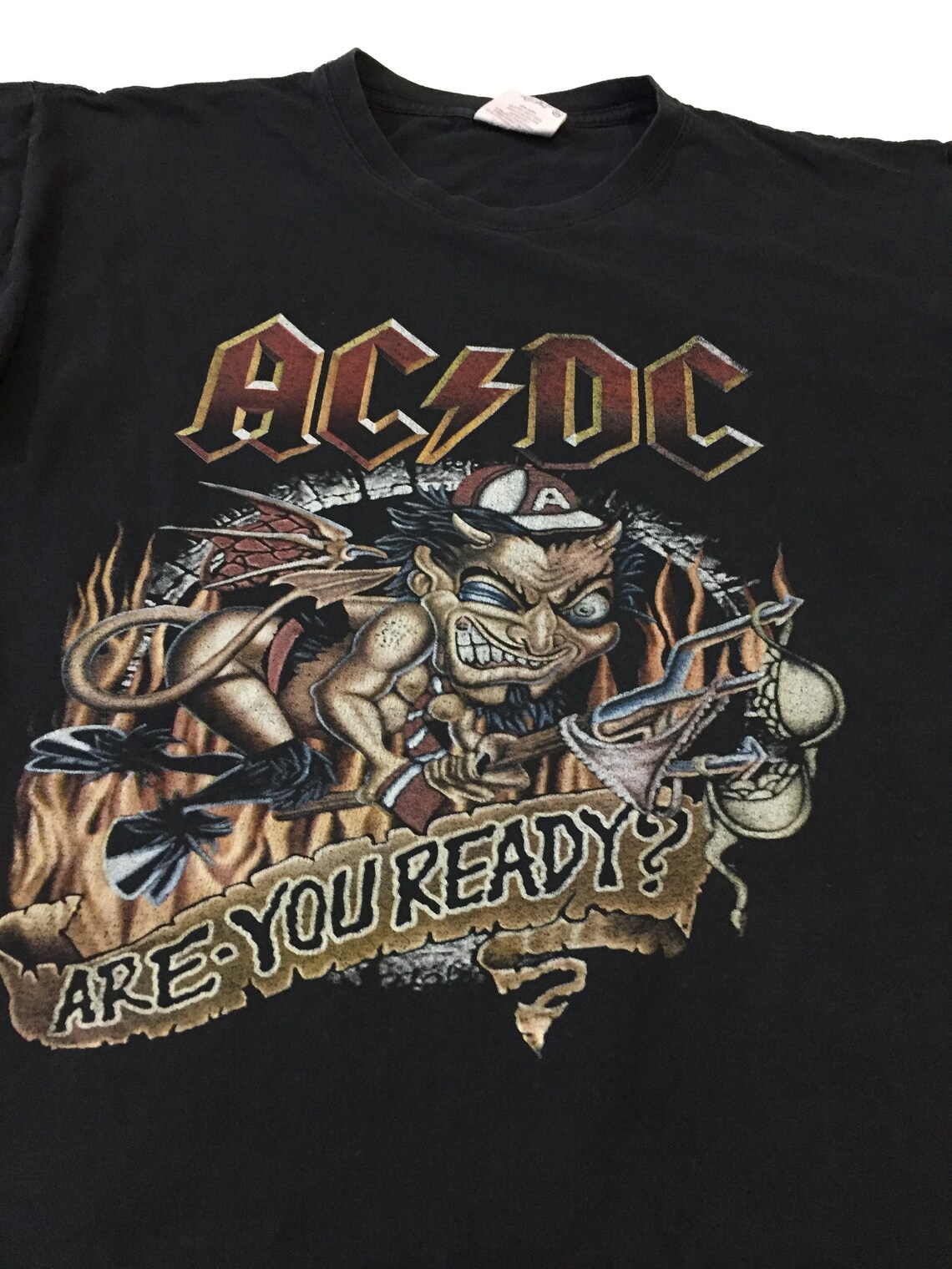 Vintage AC/DC Are You Ready Tshirt Rare Heavy Metal Hard Etsy