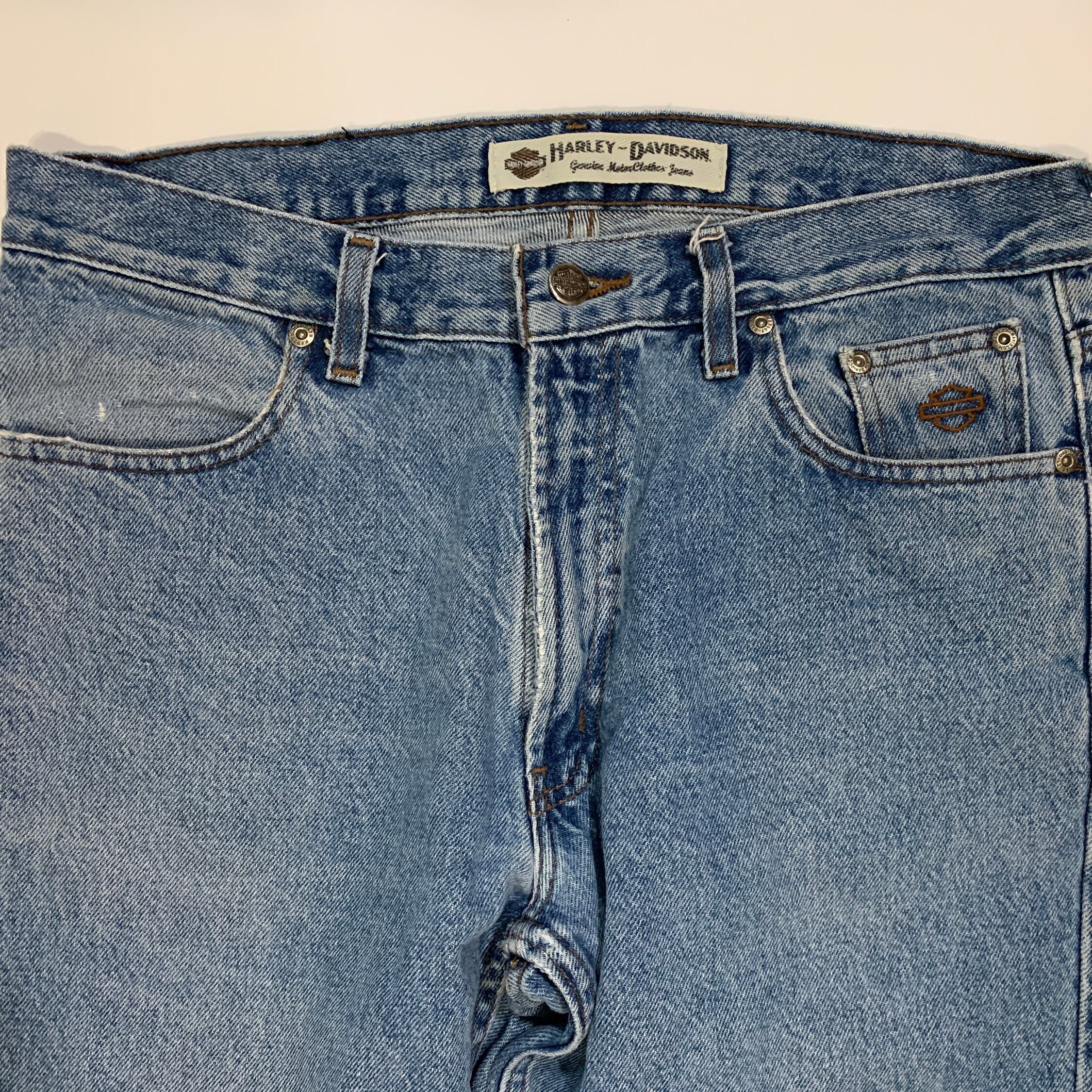 Vintage 90s Harley Davidson Jeans Motorcycles Biker Mid Rise