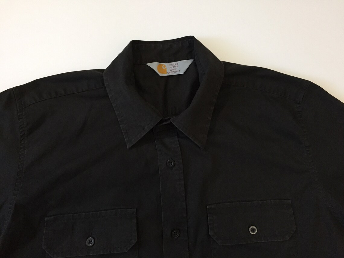 Vintage Carhartt Button Down Short Sleeve Shirt Rare | Etsy