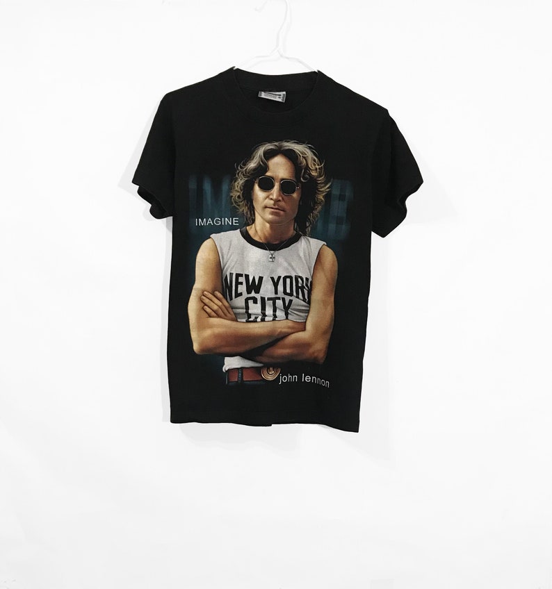 Vintage 90s John Lennon Imagine T-shirt Rare Pop Retro Hard - Etsy