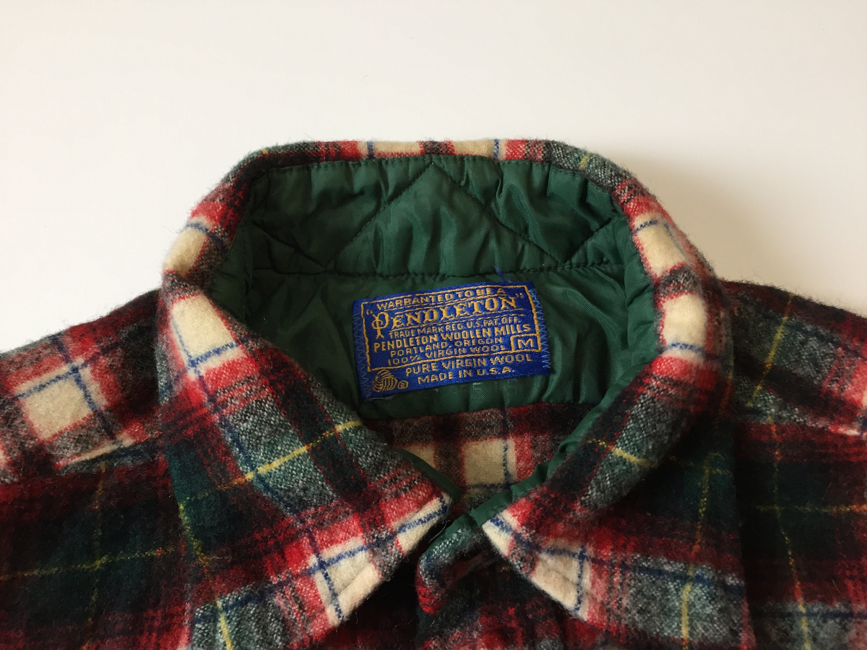 Vintage 60's Pendleton Wool Button Down Shirt Flannel - Etsy