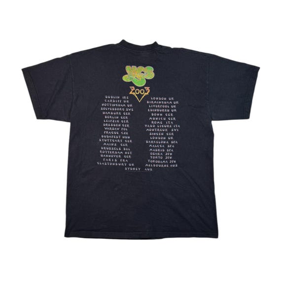 Vintage 2003 Yes Tales From Topographic Oceans Tour T-shirt