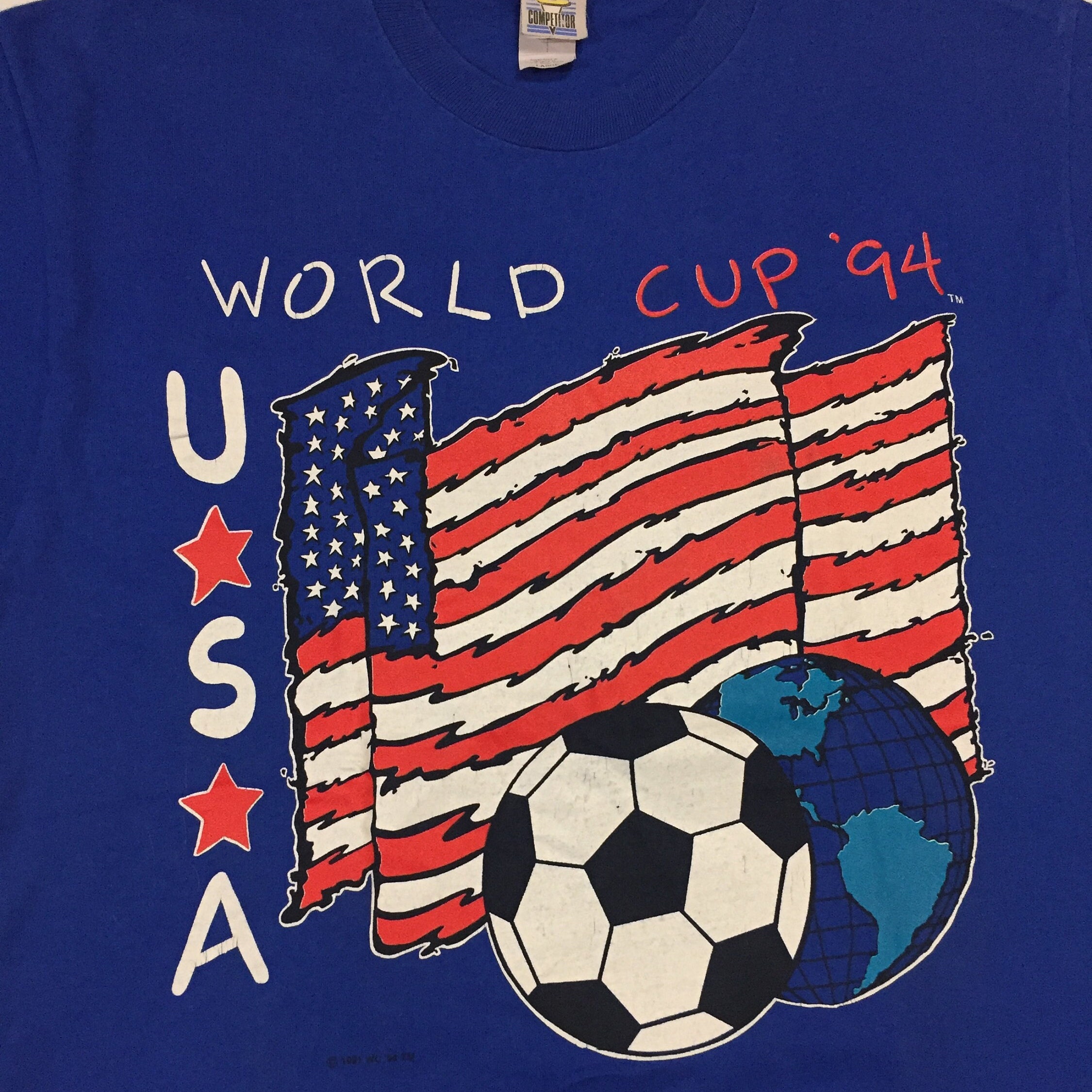Vintage 1994 Soccer USA World Cup '94 T-shirt Rare Authentic
