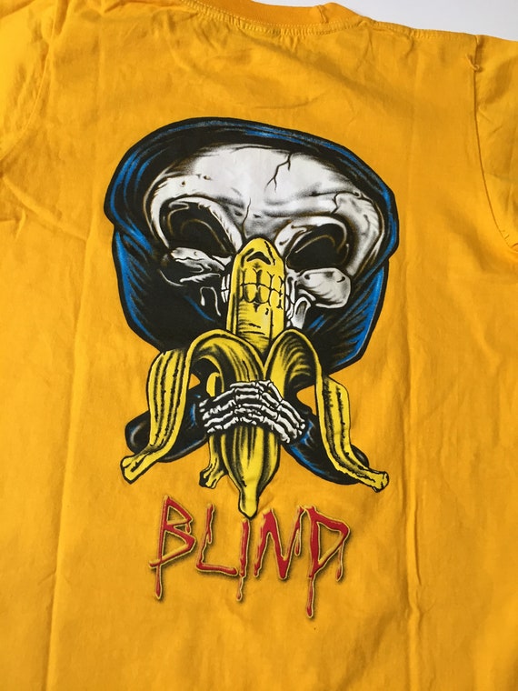 Vintage 90s Blind Skateboards T-shirt Reaper Skat… - image 4