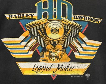 ★Harley Davidson★ Pigment Dying American Legend Logo Short ☆Harley Davidson☆ Pigment Dying American Legend Logo Short