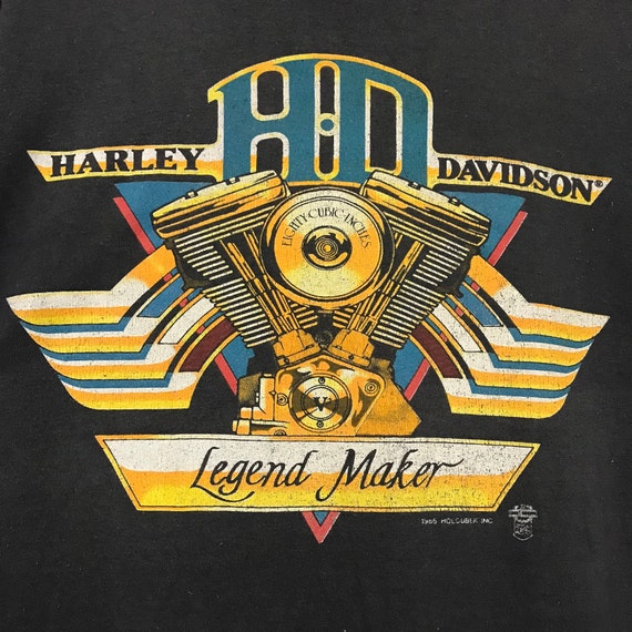 Vintage 1985 Harley Davidson T-shirt Rare Holoubek Legend