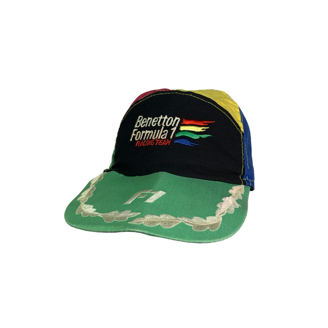 Vintage 80s Benetton Formula 1 Racing Team Cap Authentic
