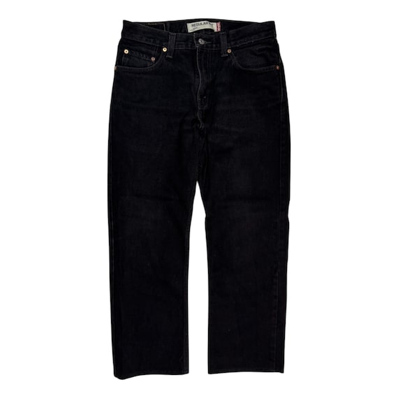 Vintage Levi's 505 Jeans Basic Straight Regluar Fit Black Denim