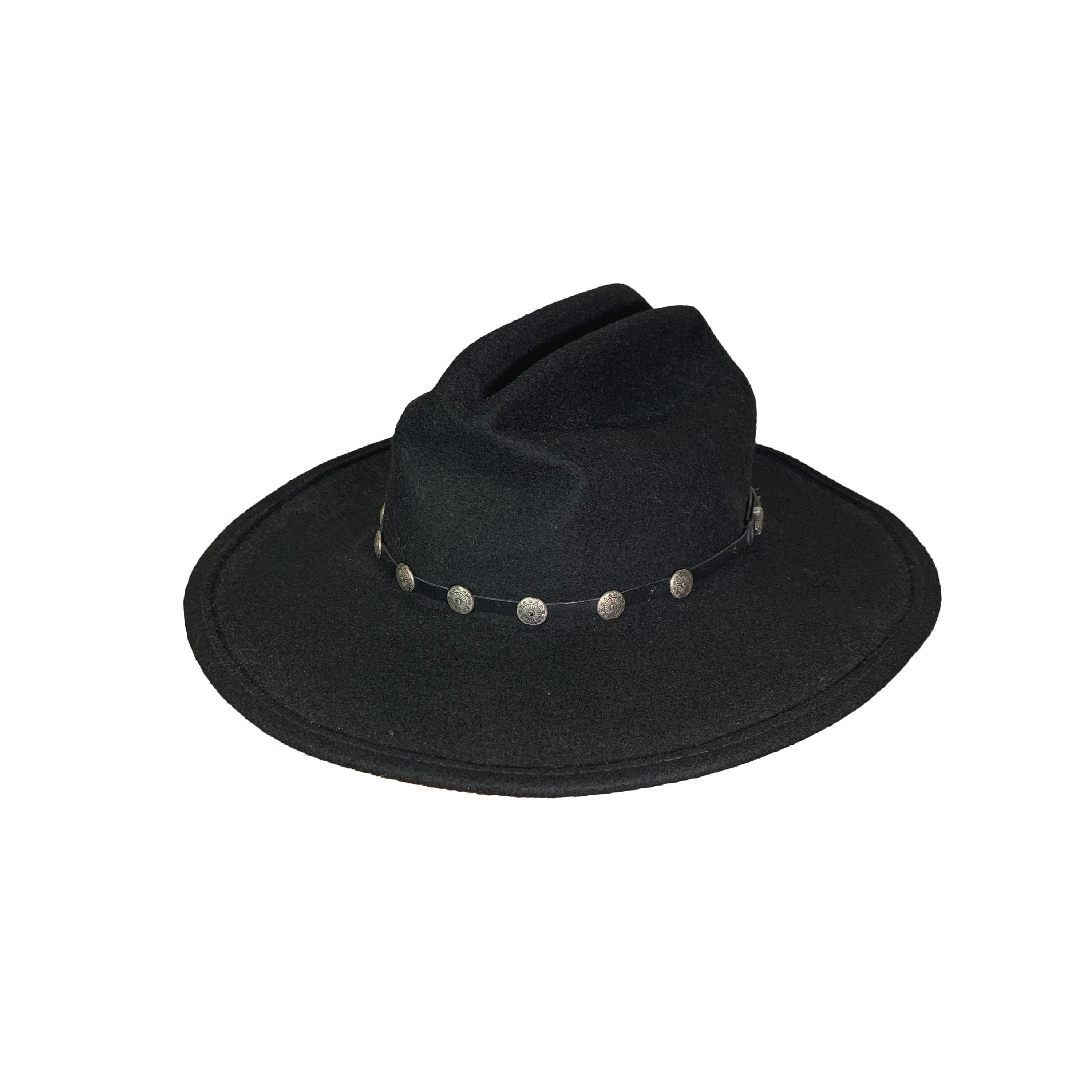 Stetson Regular Oval Dice Wool Felt Hat - Black
