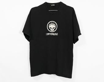 Vintage 2000 The Offspring T-shirt Authentic Skate Punk Rock Band Black Tee XL
