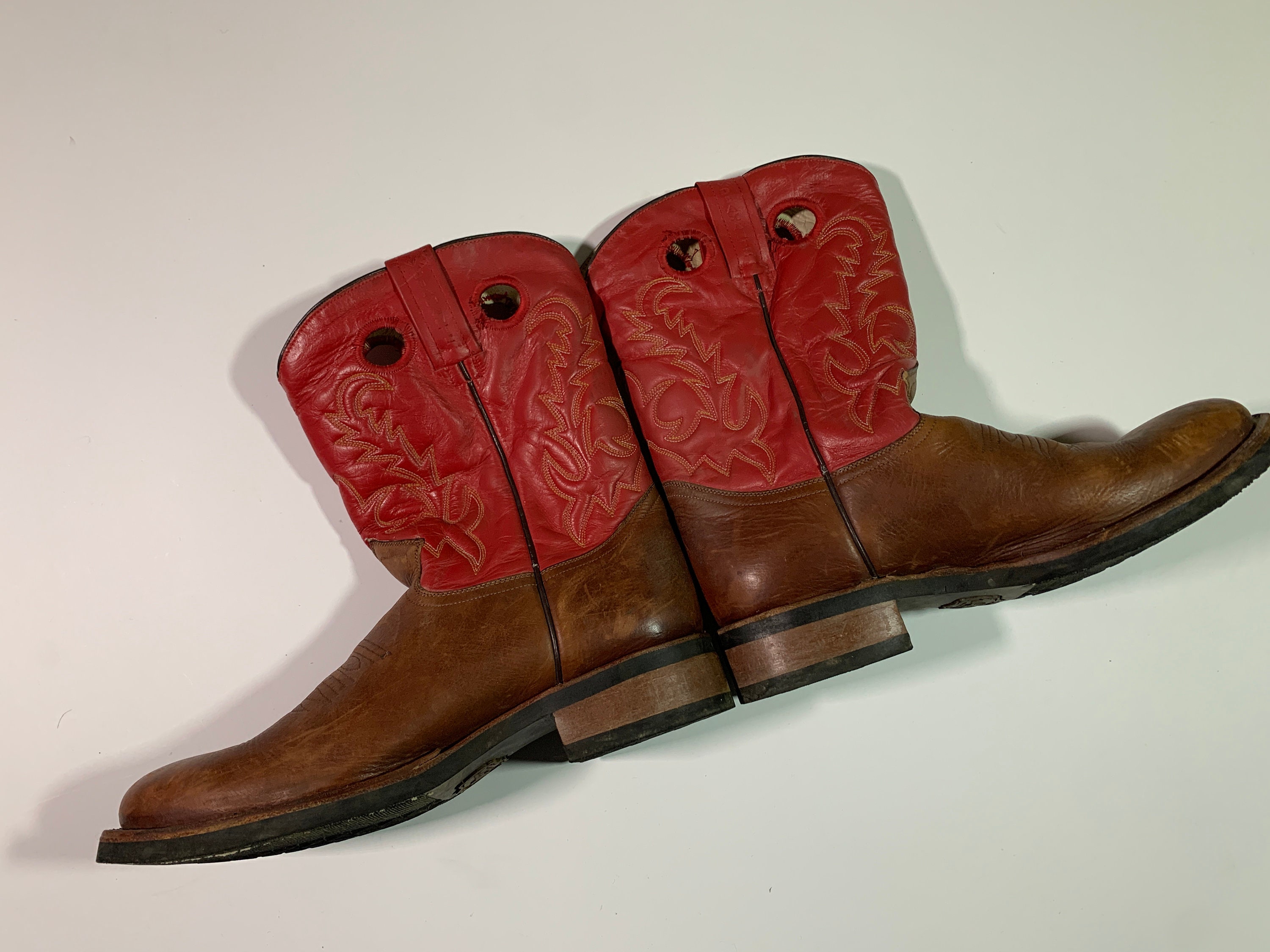 Vintage Diamante Boots Retro Billy Western Cowboy Riding Pointed J