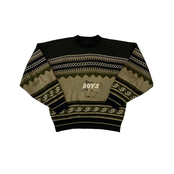 Vintage 90s Team Boys Sweater Rare 
