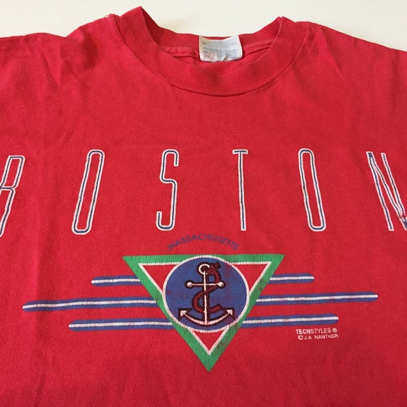 【即日配送】　雰囲気抜群　90s ボストン　BOSTON　vintage TEE Vintage 90s Boston Massachusetts T-shirt by Techstyles J.A.