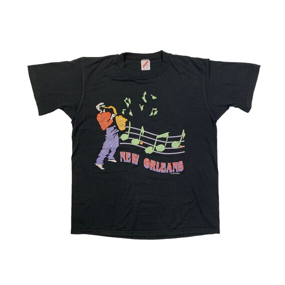 Vintage 80s New Orleans T-shirt by Motwani Retro Jazz Festival 