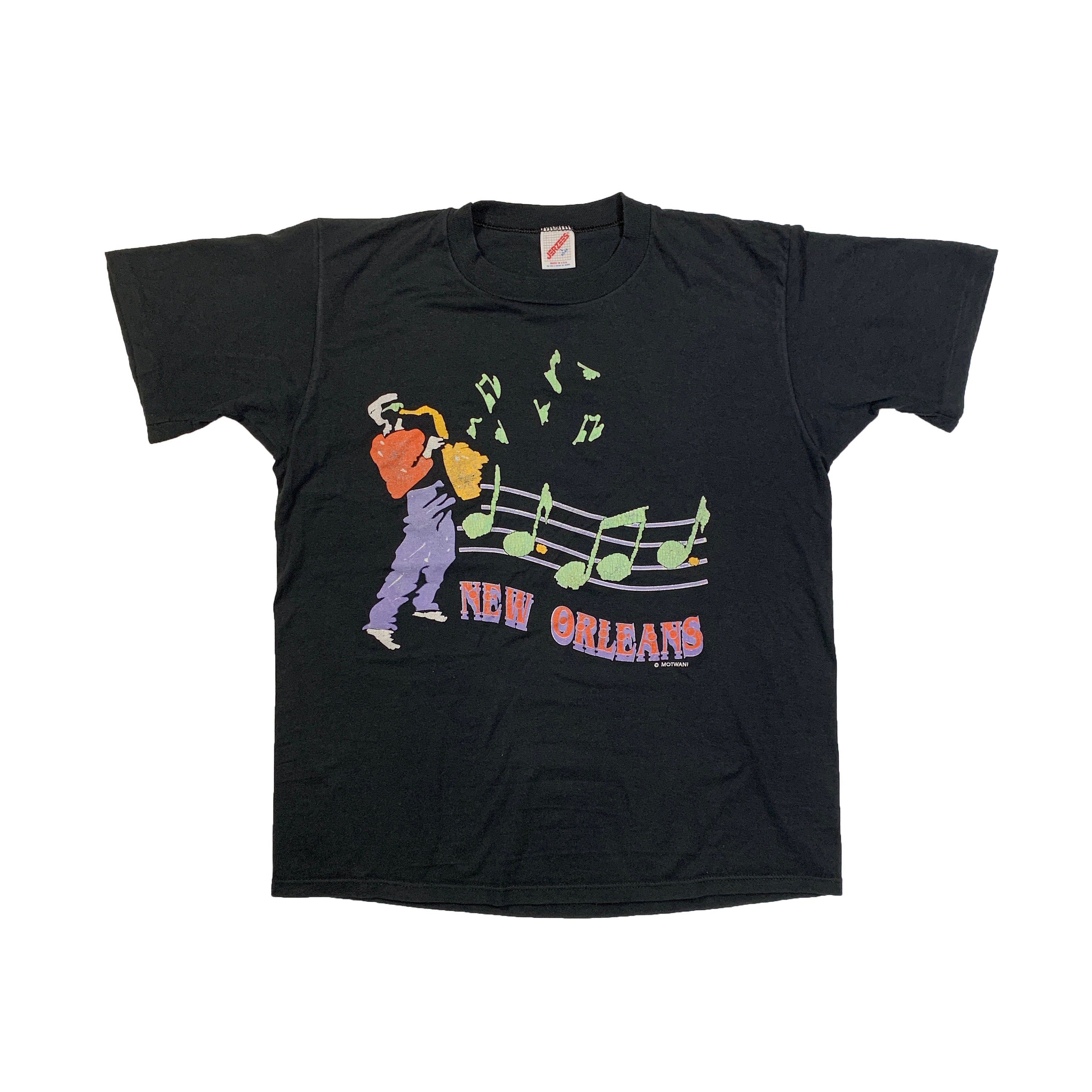 Vintage 80s New Orleans T-shirt by Motwani Retro Jazz