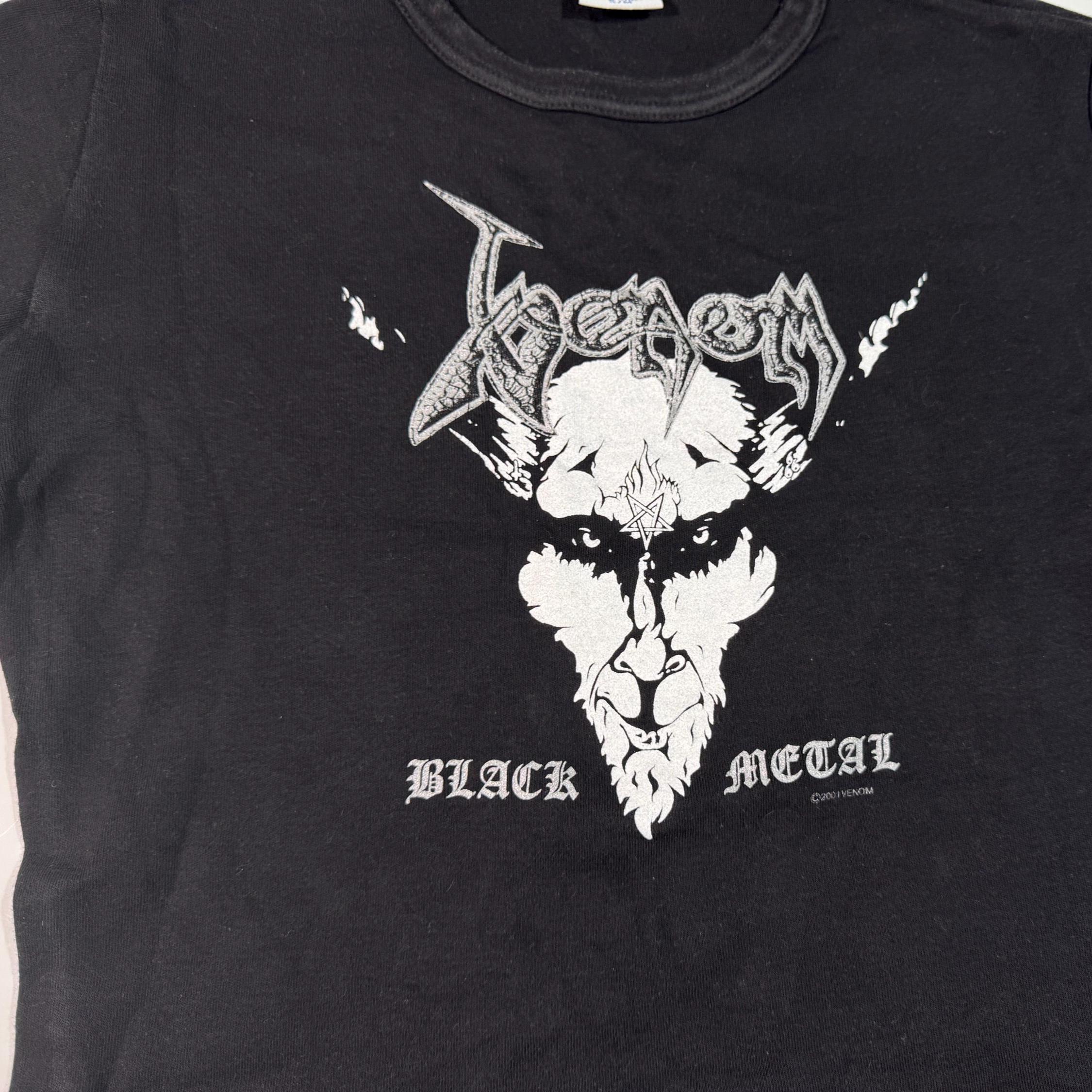Vintage 2001 Venom Black Metal T-shirt Authentic Thrash Heavy 