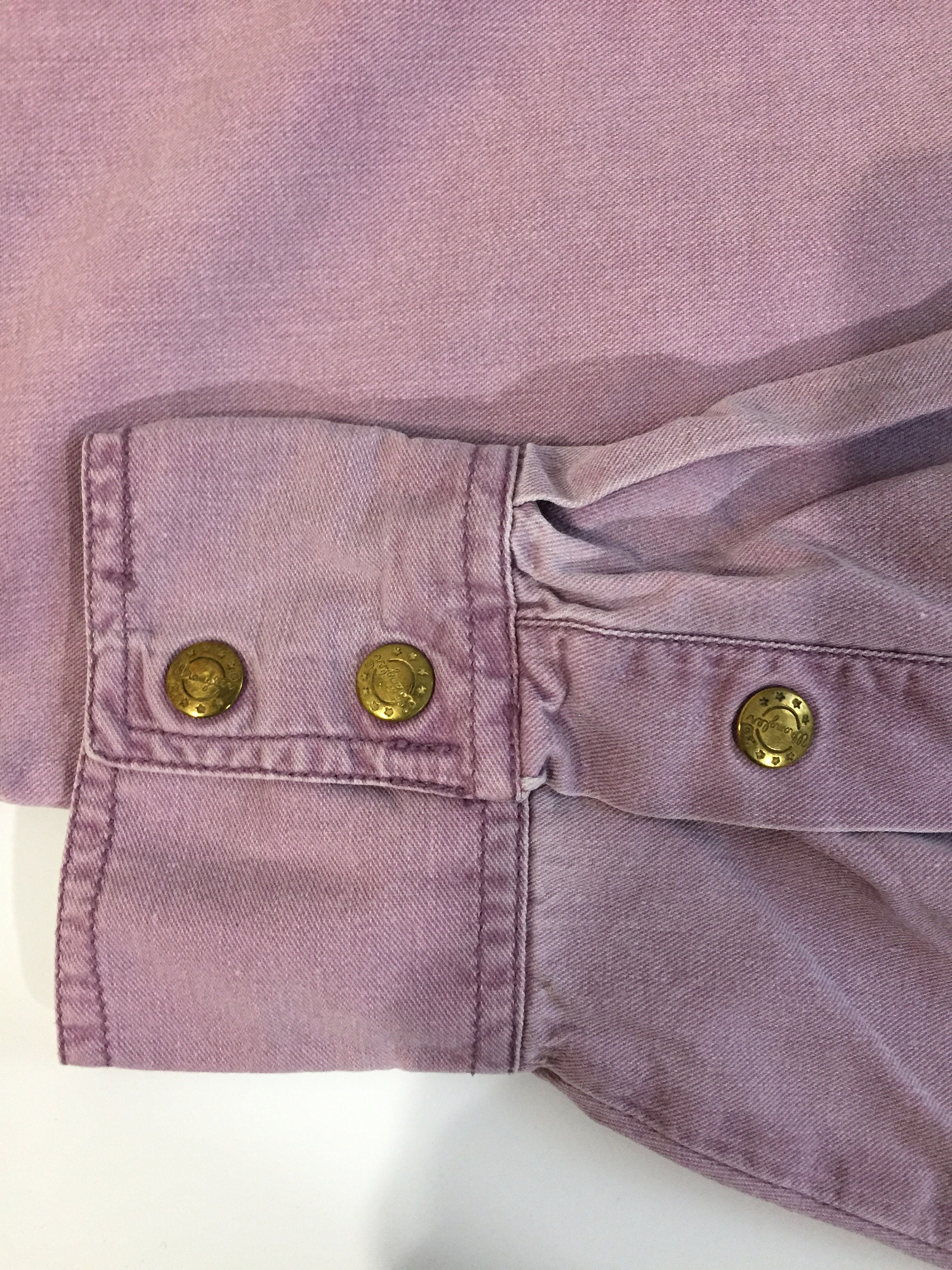 Vintage 80's Wrangler Denim Shirt Jeans Snap Button up - Etsy