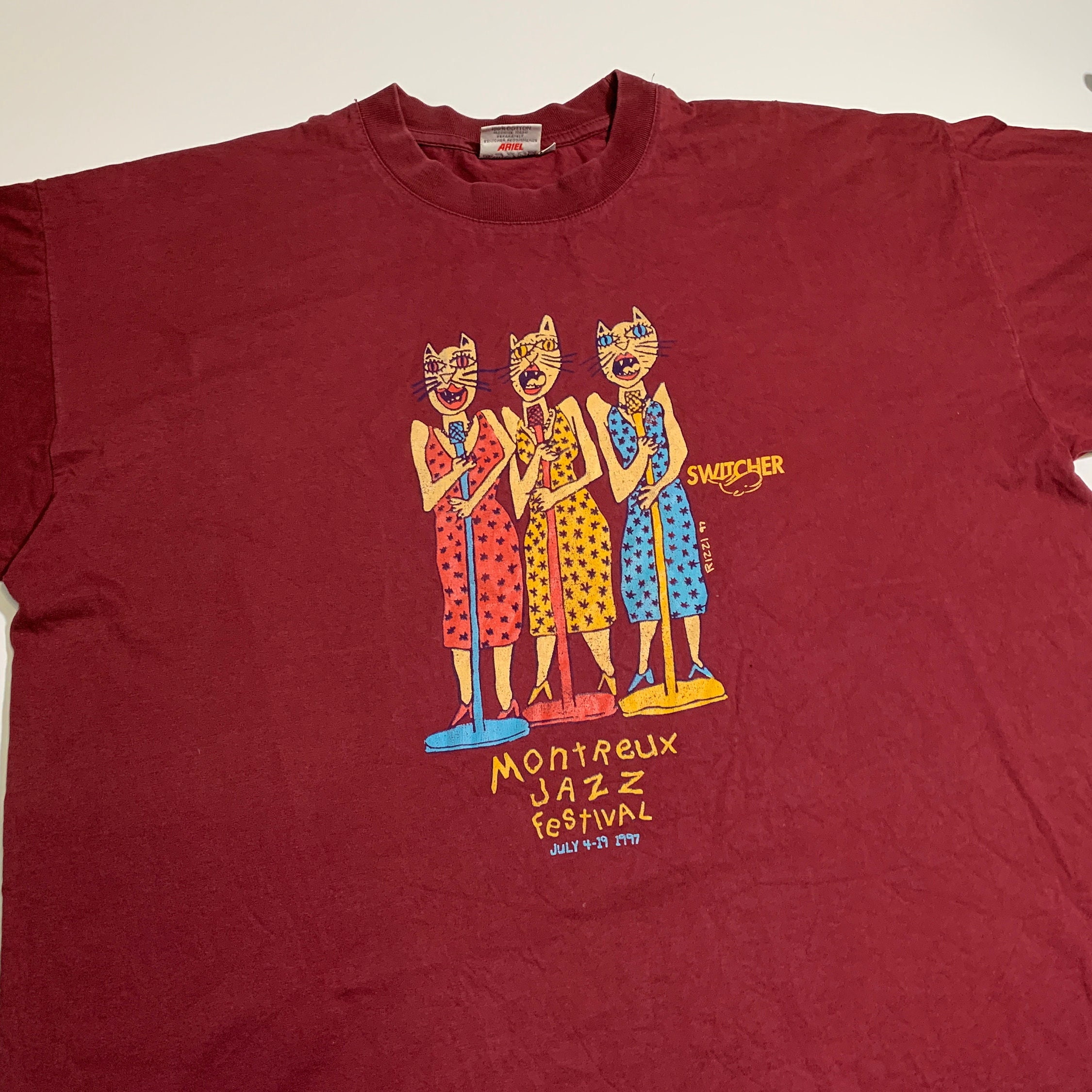 Vintage 1997 Montreux Jazz Festival T-shirt by Switcher Art Vintage 1997 Montreux Jazz Festival T-shirt by Switcher Art