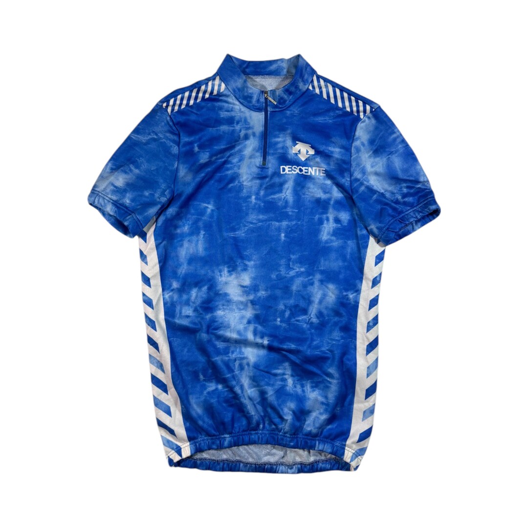 Maillot cycliste homme Descente, maillot de vélo vintage avec zip complet, maillot de course rétro, style années 90, taille L - France
