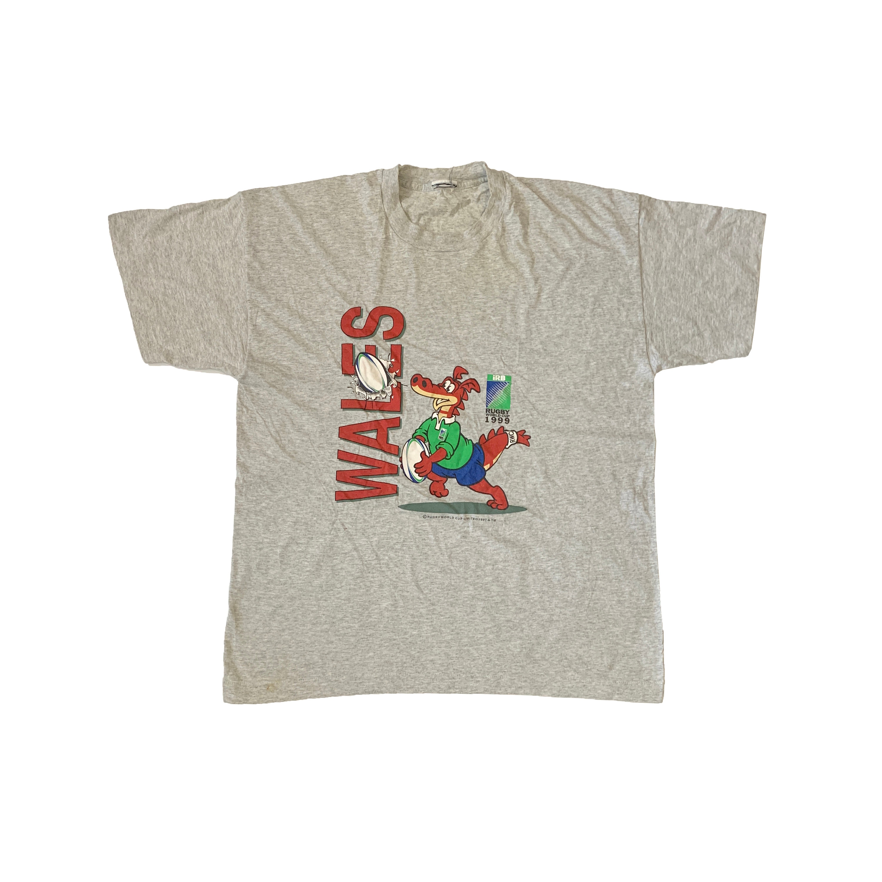 Vintage 1999 Wales T-shirt Rugby World Cup Team Irb Rare Sports