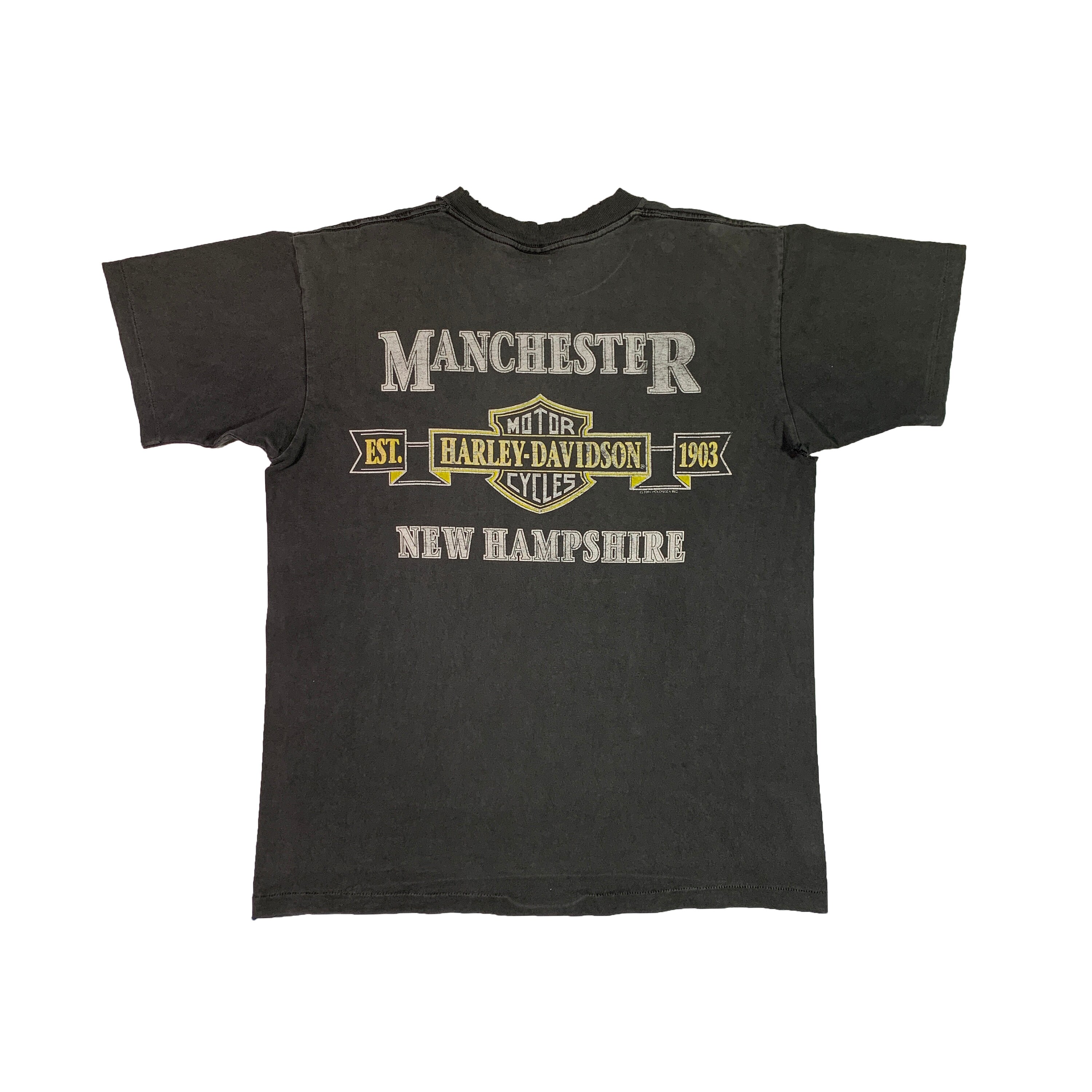 Vintage 90s Harley Davidson No Fear Distressed T-shirt