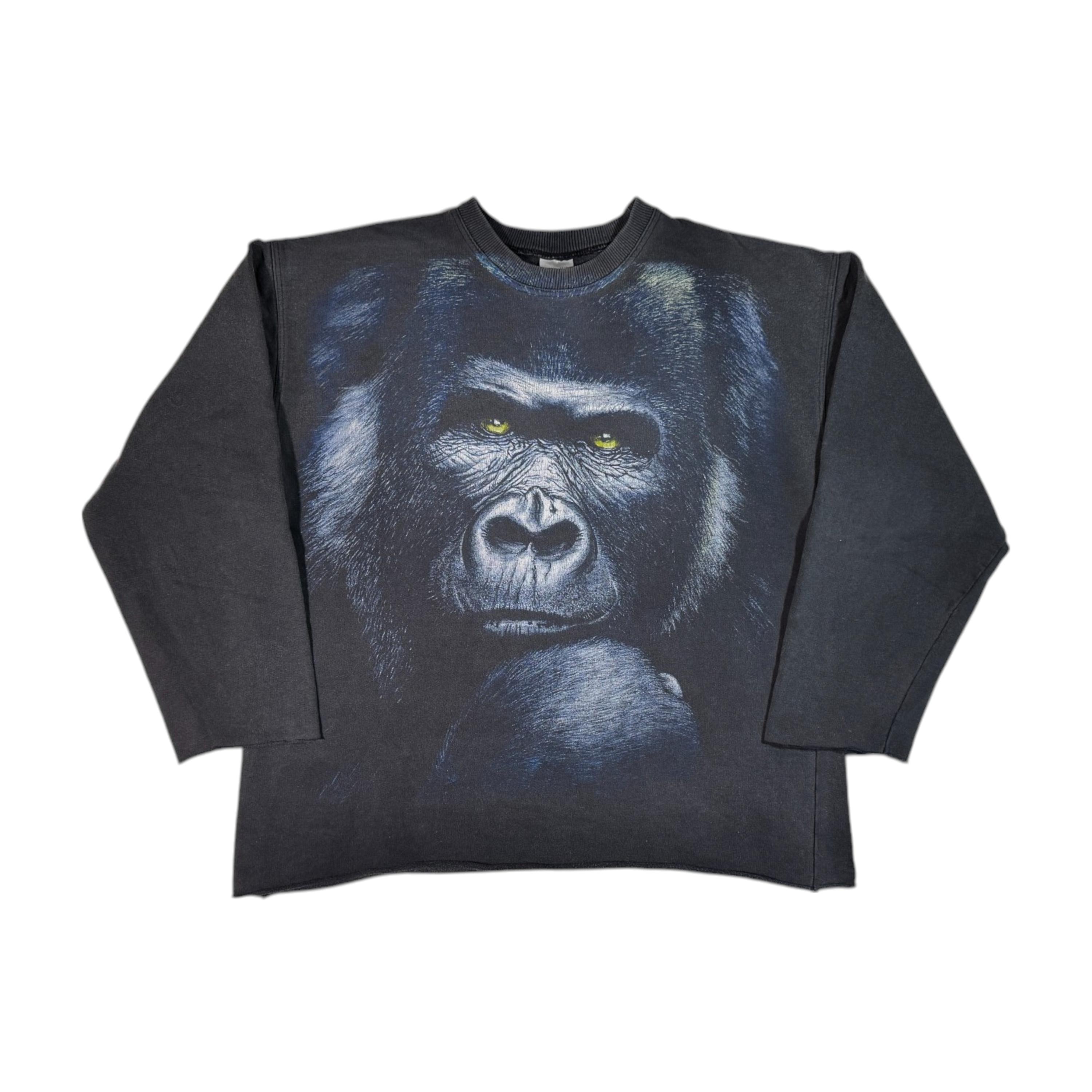 Sweat à Capuche Vintage Gorille - Style Rétro Pour Hommes, Femmes, Enfants, Amateur De Gorilles Et D'animaux