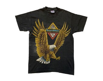 Size S 80s 3D Emblem Harley Davidson T-shirt Vintage Eagle 1984