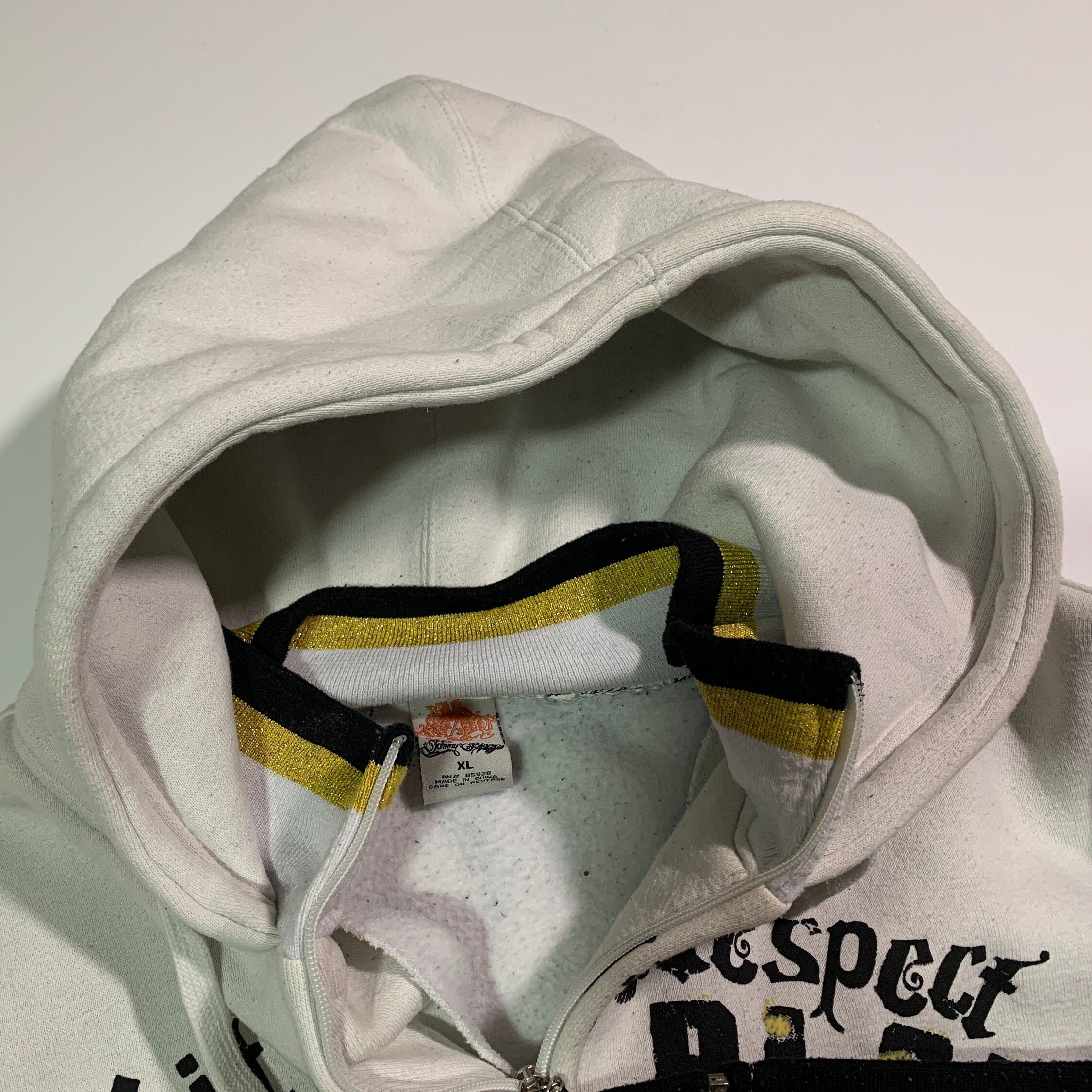 Vintage Johnny Blaze Hoodie City of Respect Rare Hip-hop