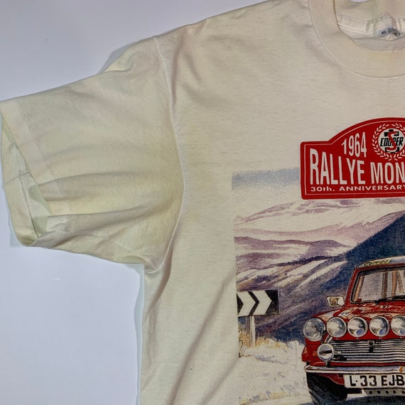 Vintage 1994 Mini Cooper S T-shirt Rallye Monte C… - image 5