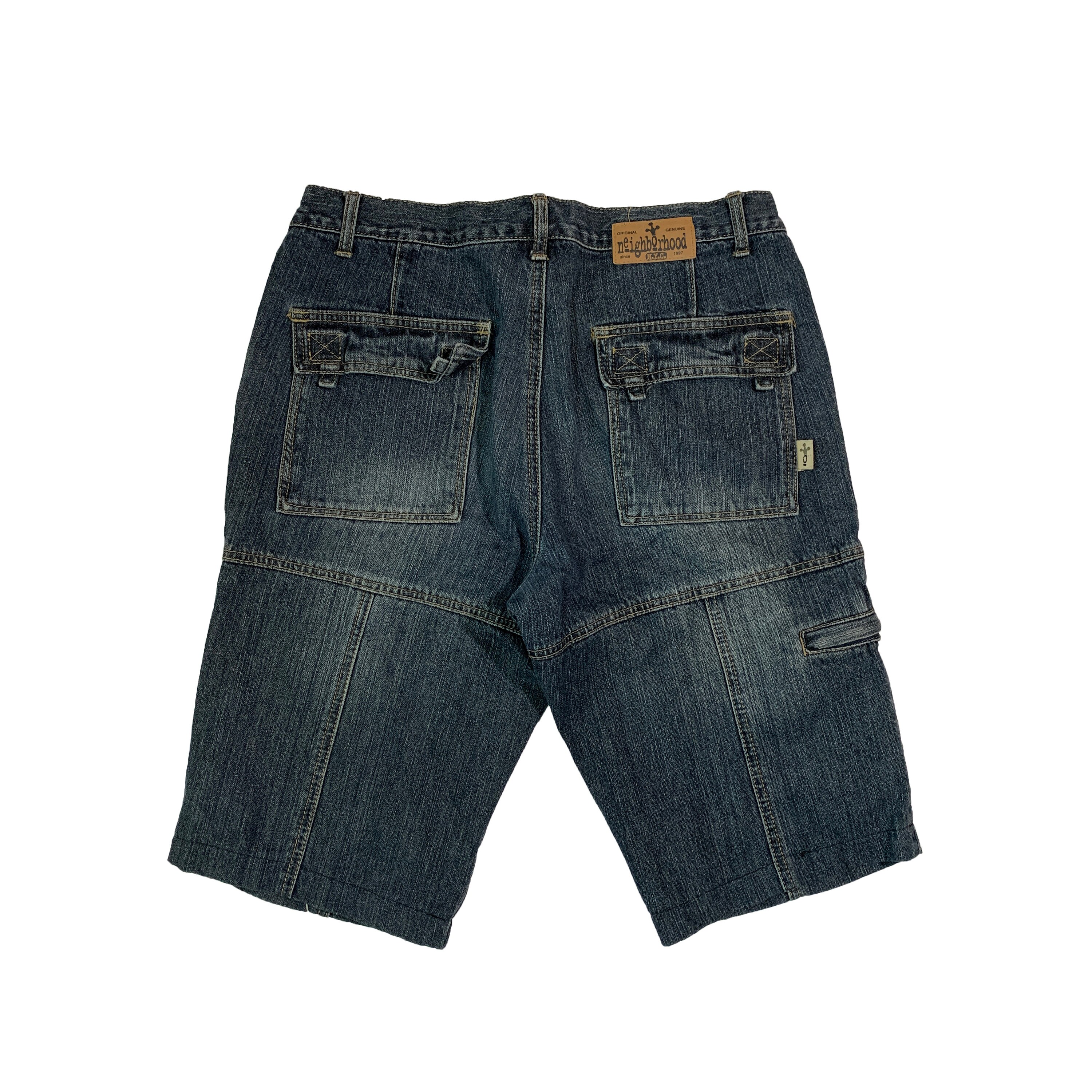 Vintage Neighborhood NYC Jeans Shorts Y2K Retro Streetwear