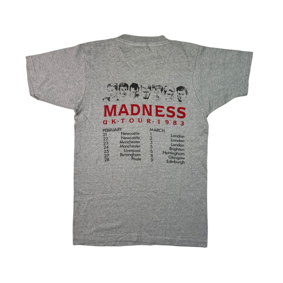 Vintage 1983 Madness Tour T-shirt Authentic British New Wave Ska 2