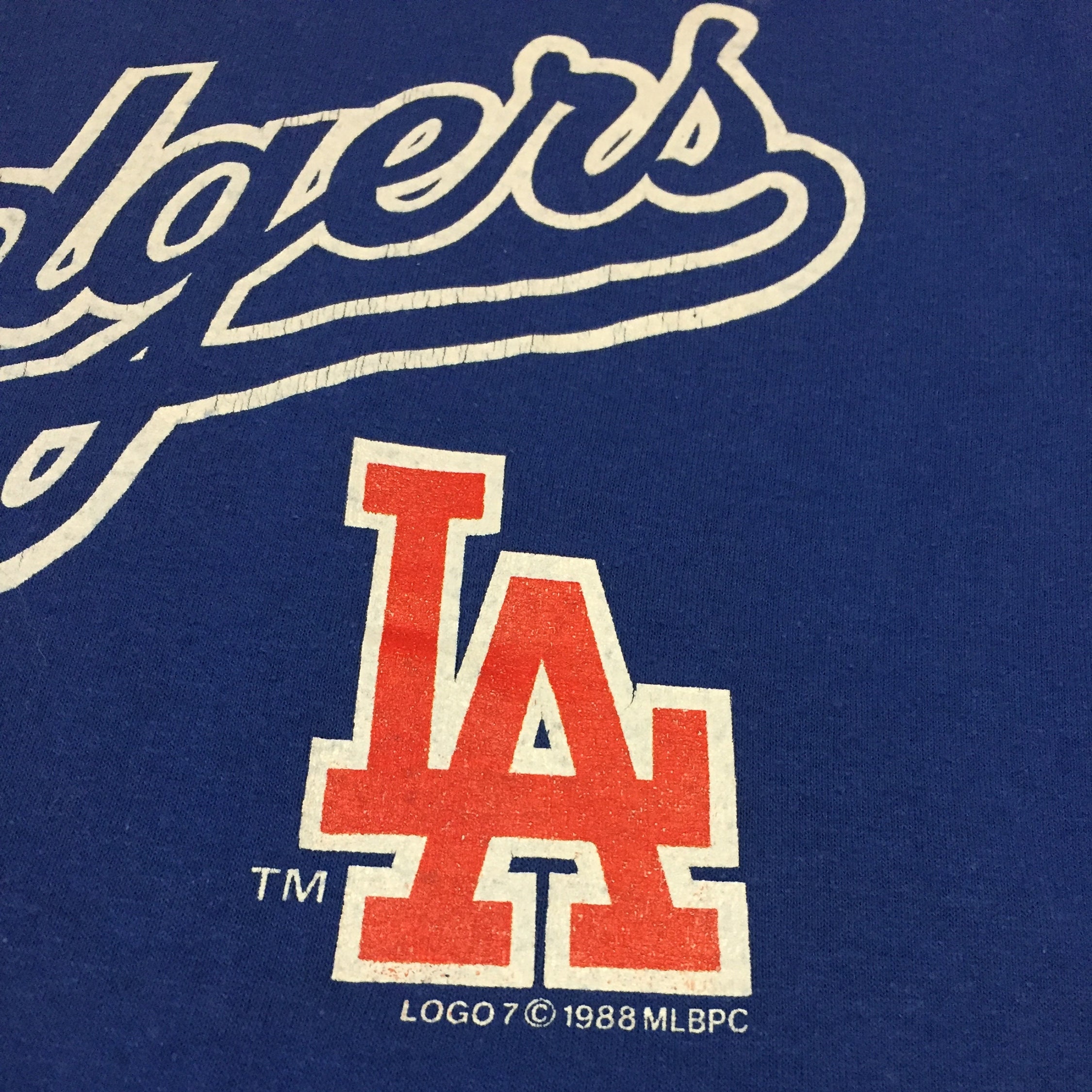 【メーカー直売】の商品をすべて Vintage Rare Authentic T-shirt Dodgers Angeles Los 1988 応援グッズ