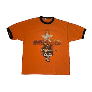 Vintage 1996 Bryan Adams 18 Till I Die T-shirt Authentic Retro Pop Soft Rock Band Promo Album Tour Orange Tee L