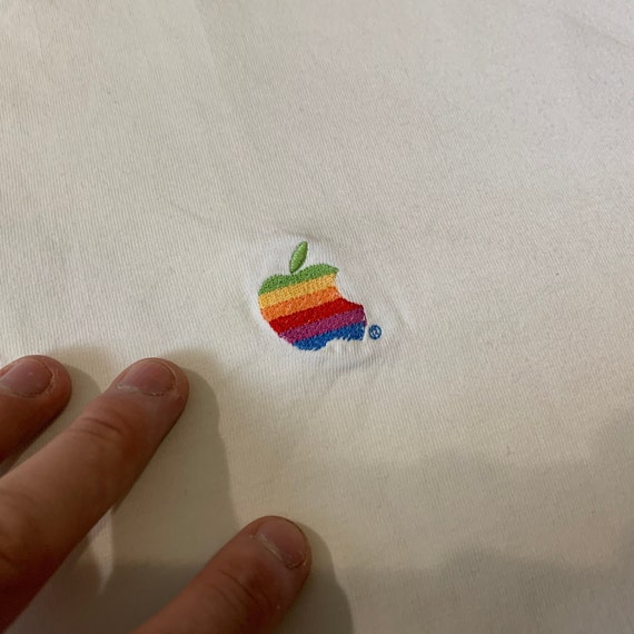 レア90s USA vintage Apple ロゴ プリントT XL レア90s USA vintage Apple ロゴ プリントT XL