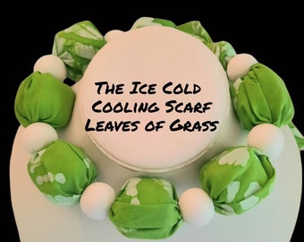 Ice Cold Cooling Scarf- Leaves of Grass