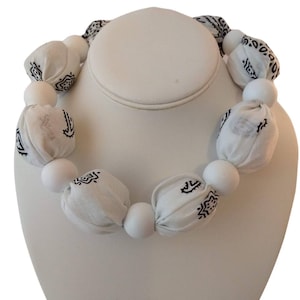 Ice Cold Cooling Necklace-White with White Beads, Available in 2 sizes