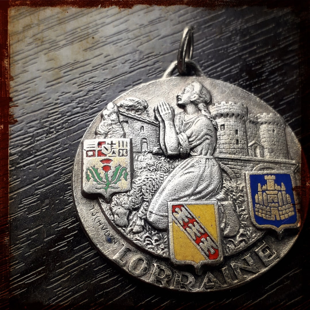 Antique French Saint Joan of Arc French Silver Medal - Etsy