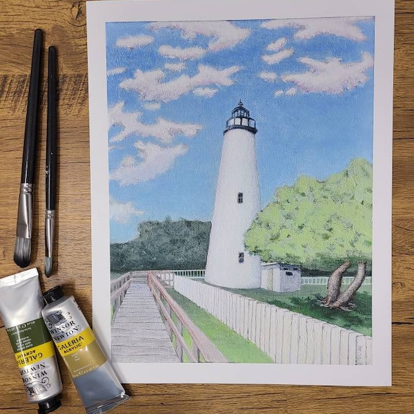 Ocracoke Island Lighthouse Print