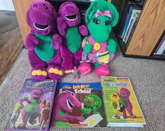 Vintage Singing Barney and talking Baby Bop Lot