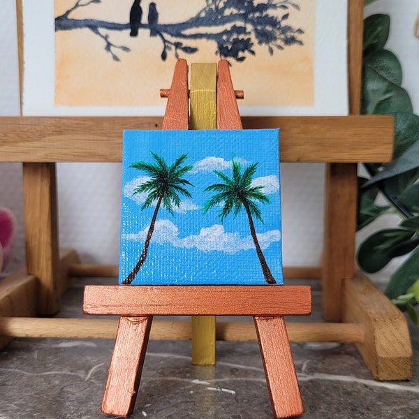 Mini peinture palmiers